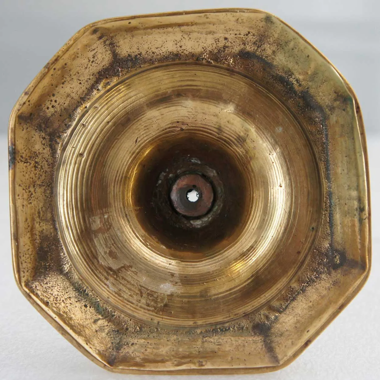 French Louis XIV Brass Candlestick