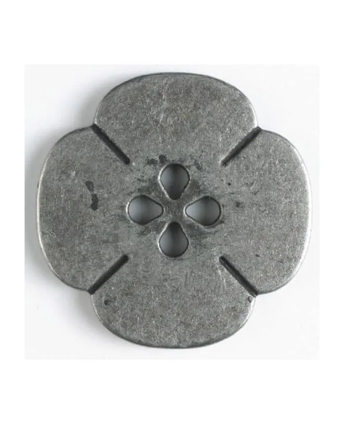 FULL METAL BUTTON FLOWER - 20MM