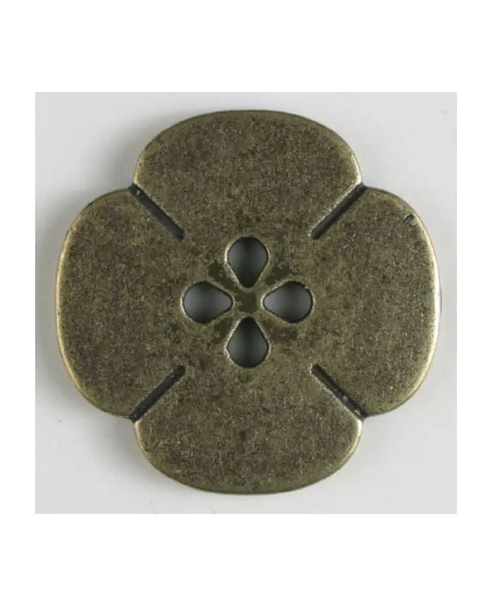 FULL METAL BUTTON FLOWER - 20MM