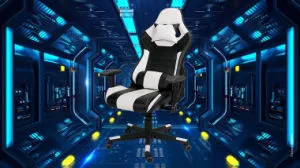 Gaming Chair Office Computer Seating Racing PU Ergonomic Chair Rolling Swivel Adjustable Massage Racer Recliner