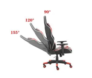 Gaming Chair Office Computer Seating Racing PU Ergonomic Chair Rolling Swivel Adjustable Massage Racer Recliner