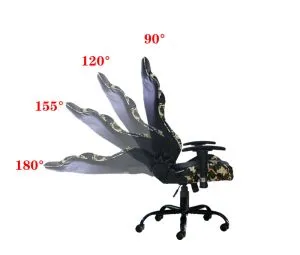 Gaming Chair Office Computer Seating Racing PU Ergonomic Chair Rolling Swivel Adjustable Massage Racer Recliner