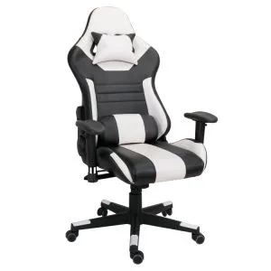Gaming Chair Office Computer Seating Racing PU Ergonomic Chair Rolling Swivel Adjustable Massage Racer Recliner