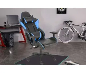 Gaming Chair Office Computer Seating Racing PU Ergonomic Chair Rolling Swivel Adjustable Massage Racer Recliner