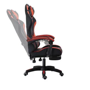 Gaming Chair Office Computer Seating Racing PU Ergonomic Chair Rolling Swivel Adjustable Massage Racer Recliner