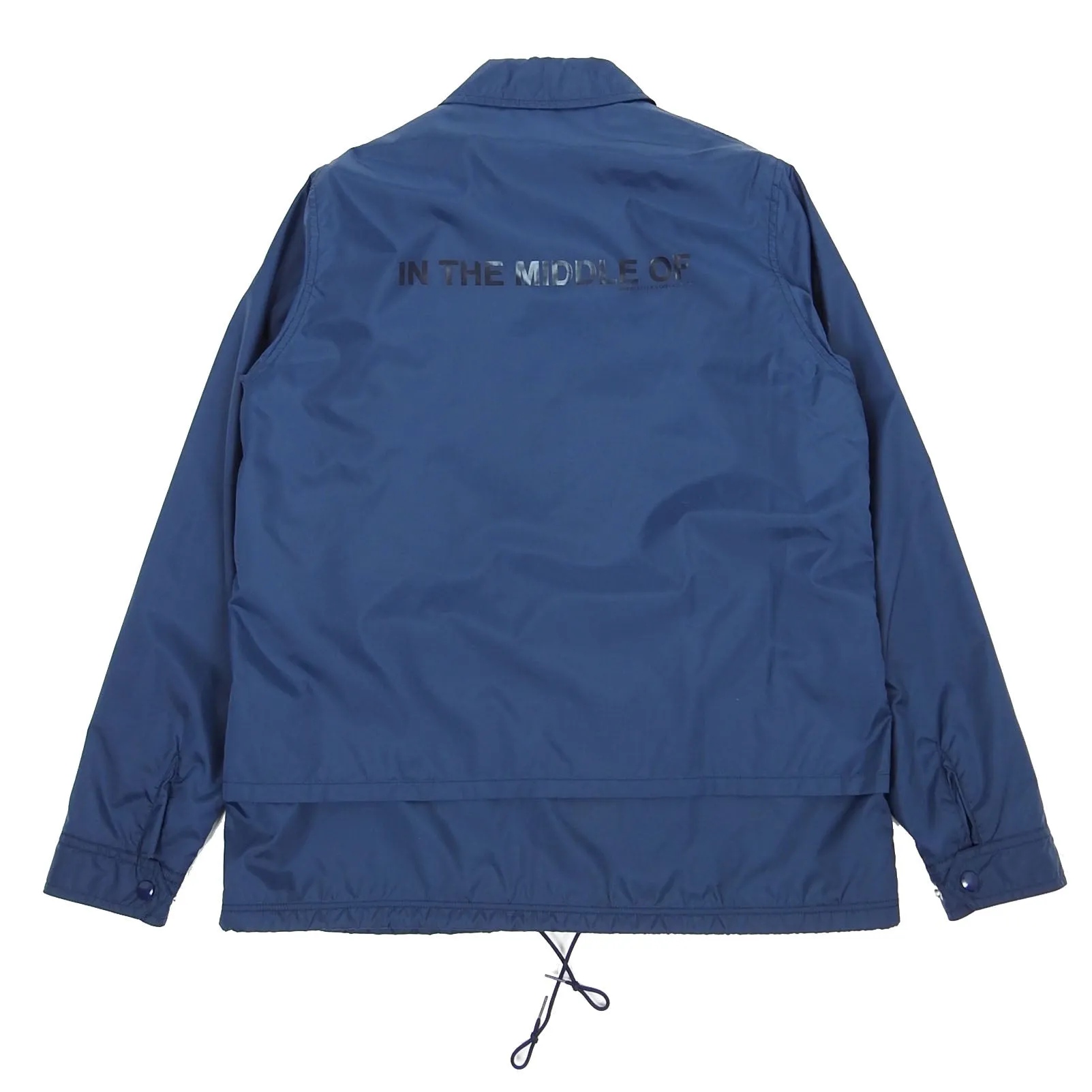 Ganryu Navy Nylon/Wool Coach Jacket Size Large