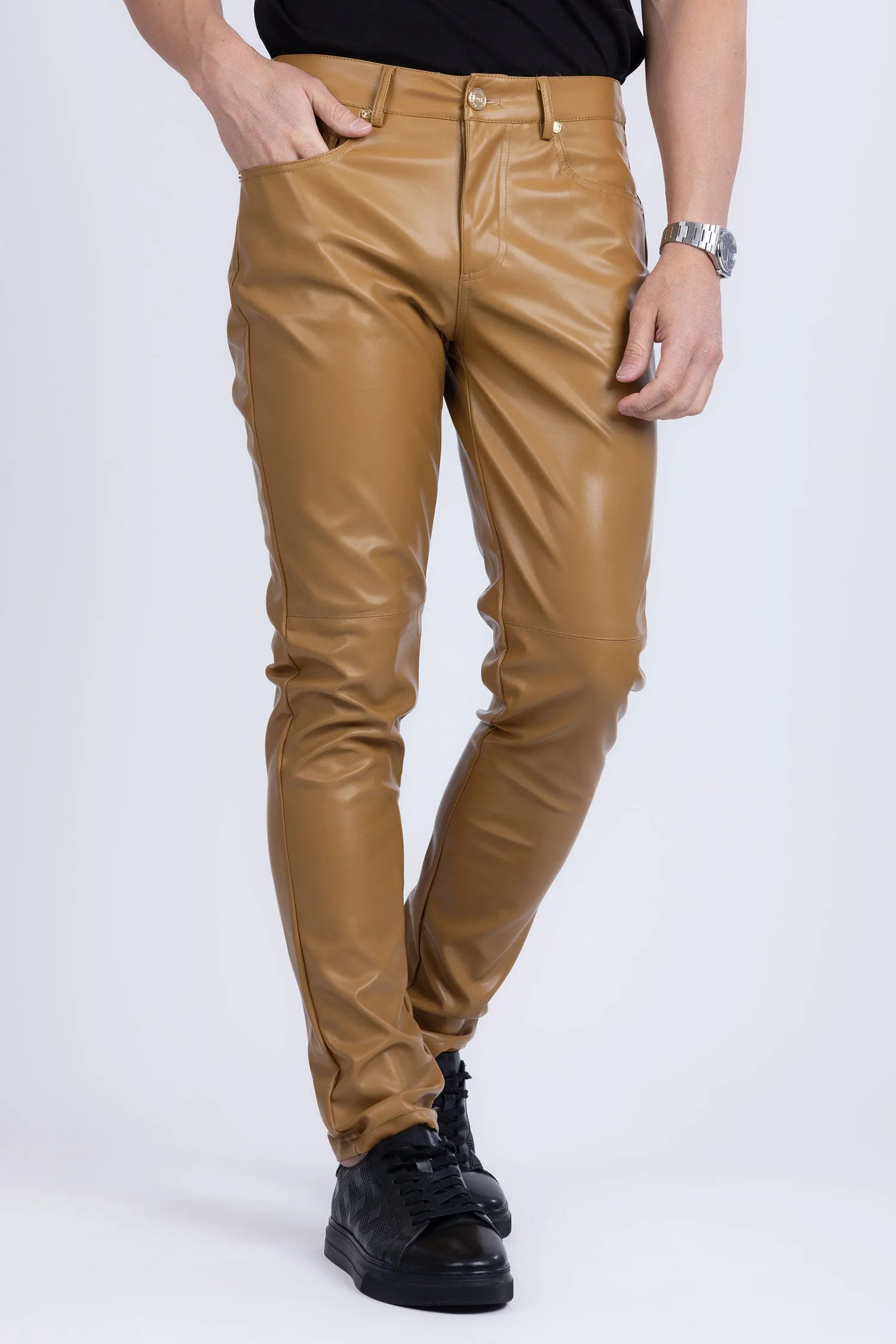 Geneve Faux Leather Pants