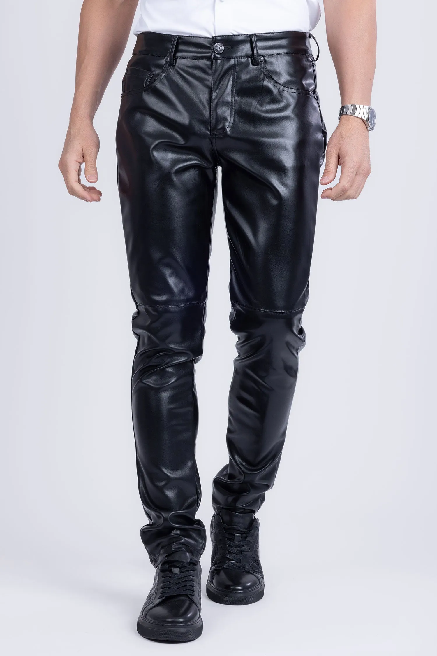 Geneve Faux Leather Pants
