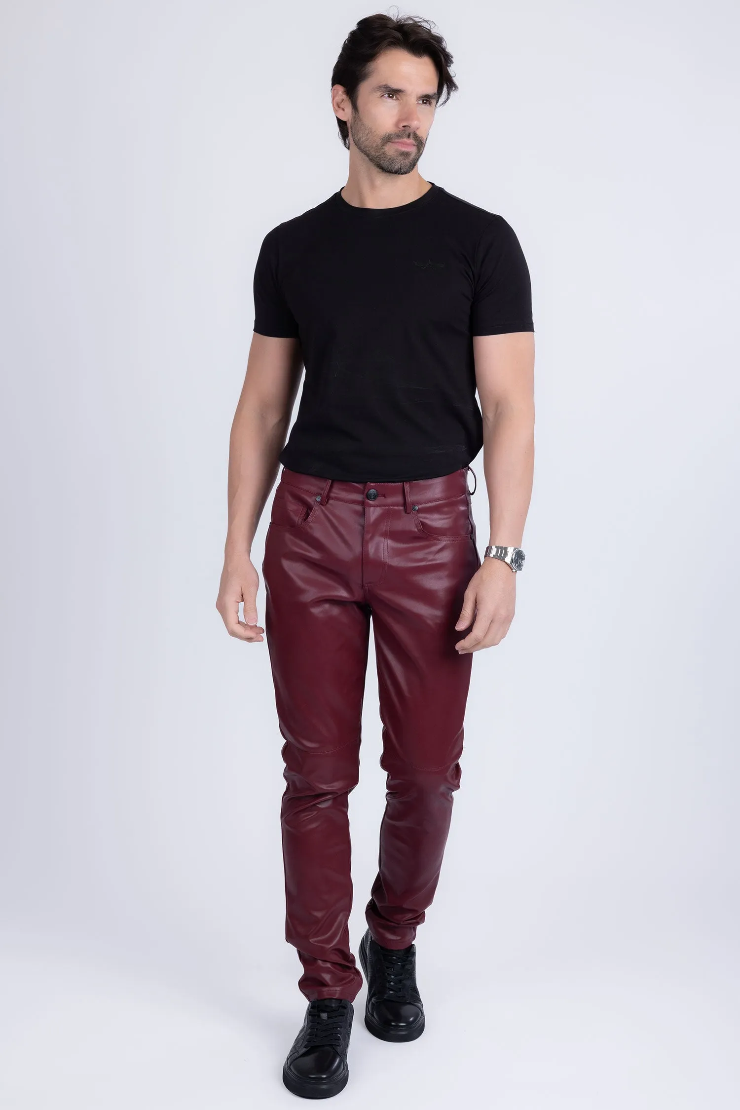 Geneve Faux Leather Pants