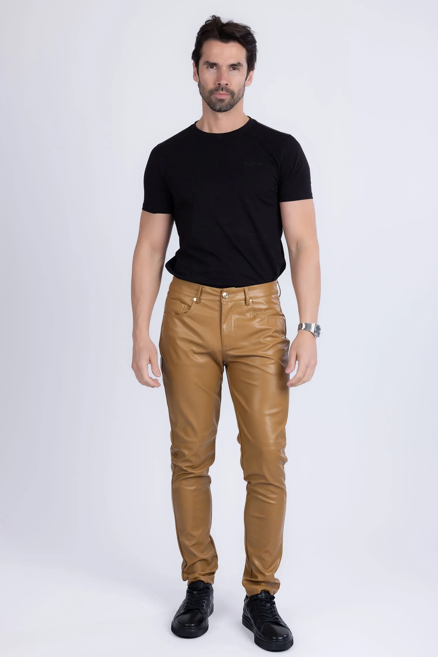 Geneve Faux Leather Pants
