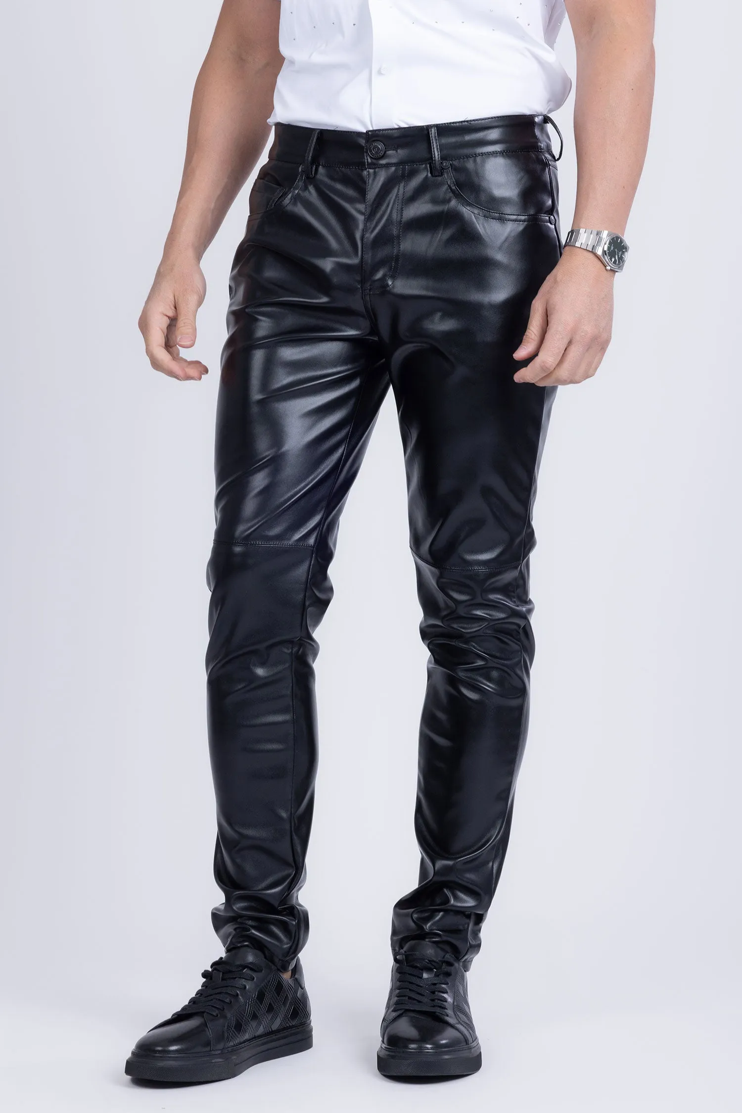 Geneve Faux Leather Pants