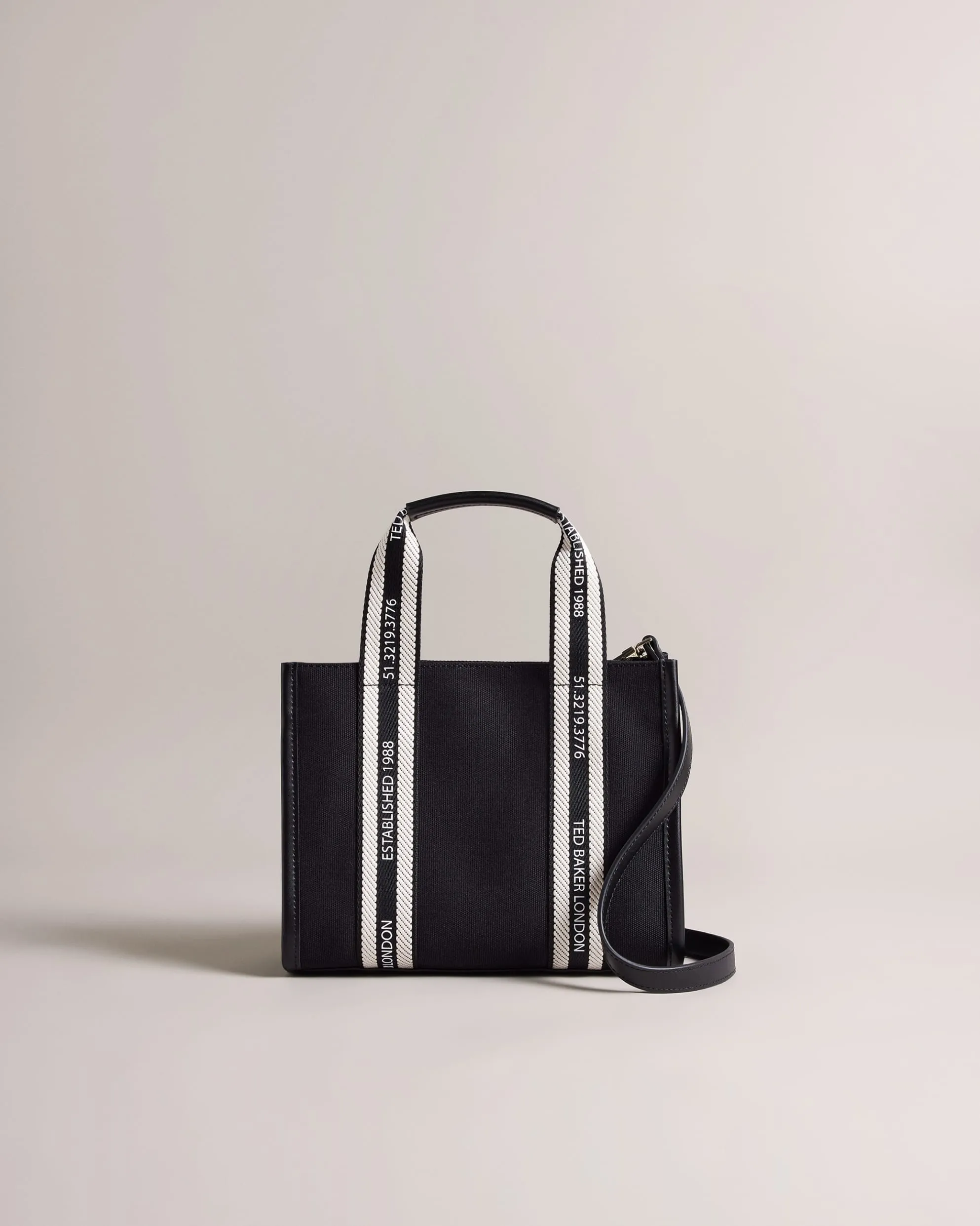 Georjea Branded Webbing Canvas Small Tote