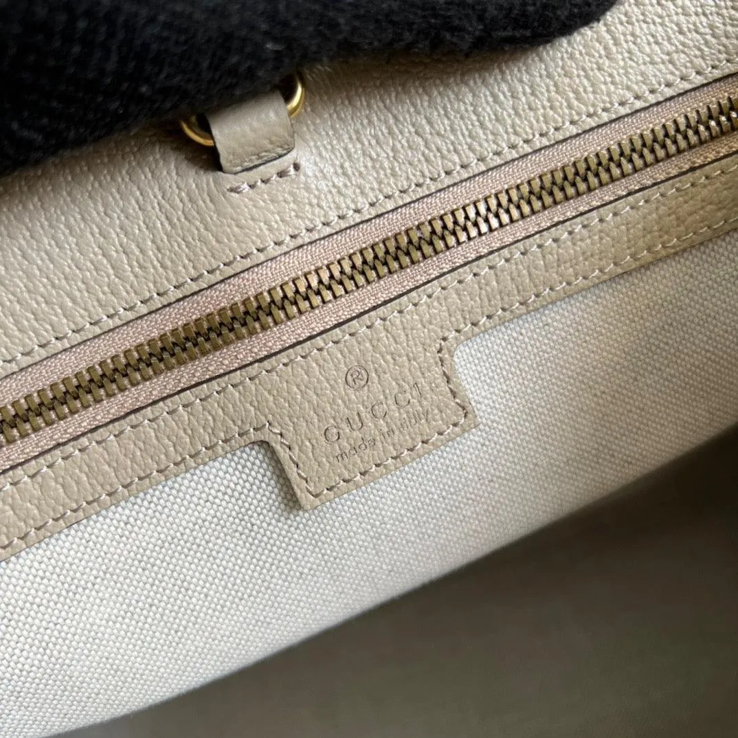 gg Small Tote Bag With Interlocking G Beige For Women, Women&#8217;s Bags 12.2in/31cm gg ‎659983 UULBT 9683