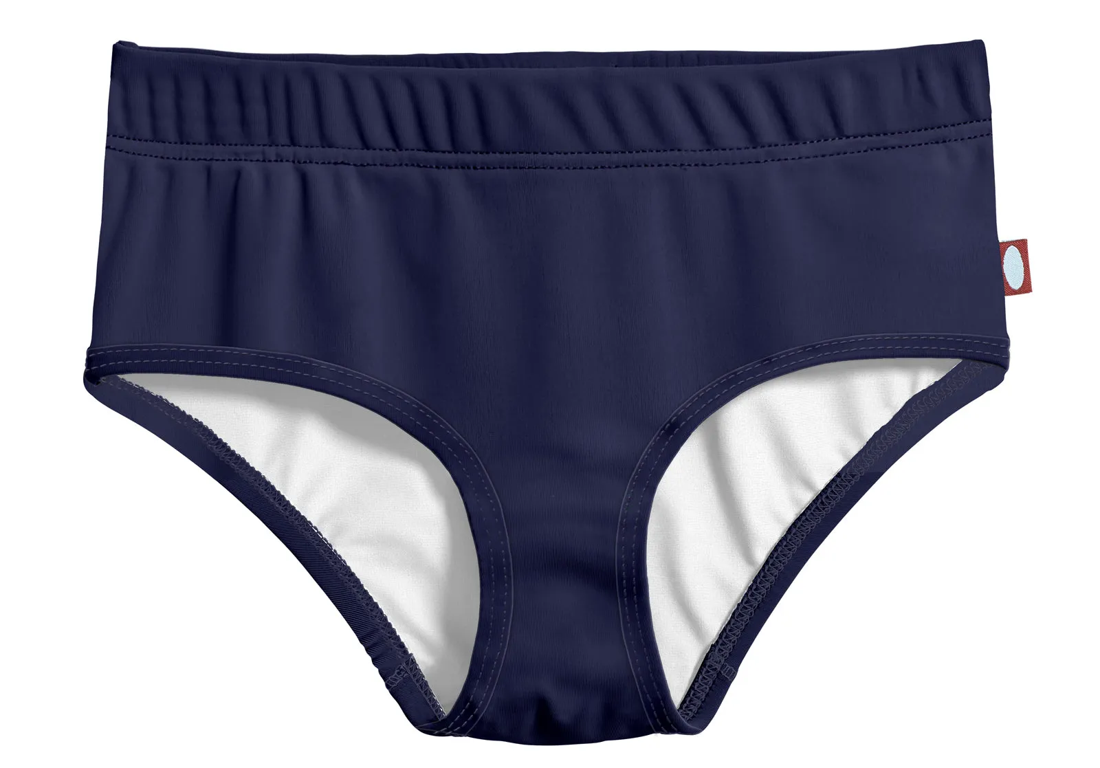 Girls UPF 50  Lined High-Waisted Swim Briefs | Navy