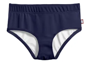 Girls UPF 50  Lined High-Waisted Swim Briefs | Navy