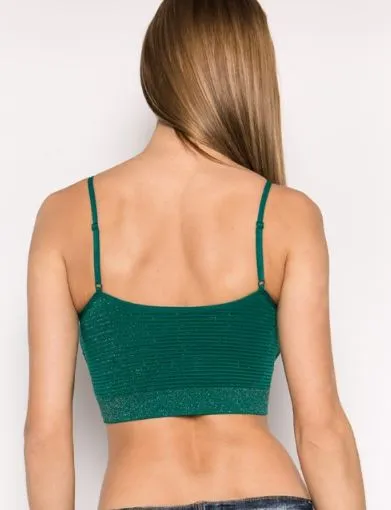 GLITTER LACE SEAMLESS BRA
