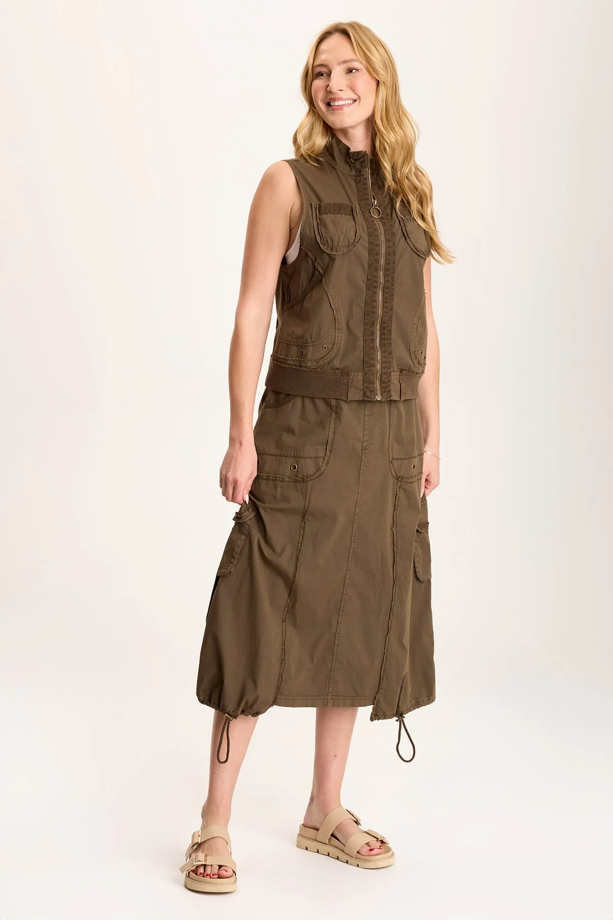 Grindelle Poplin Jersey Cargo Vest