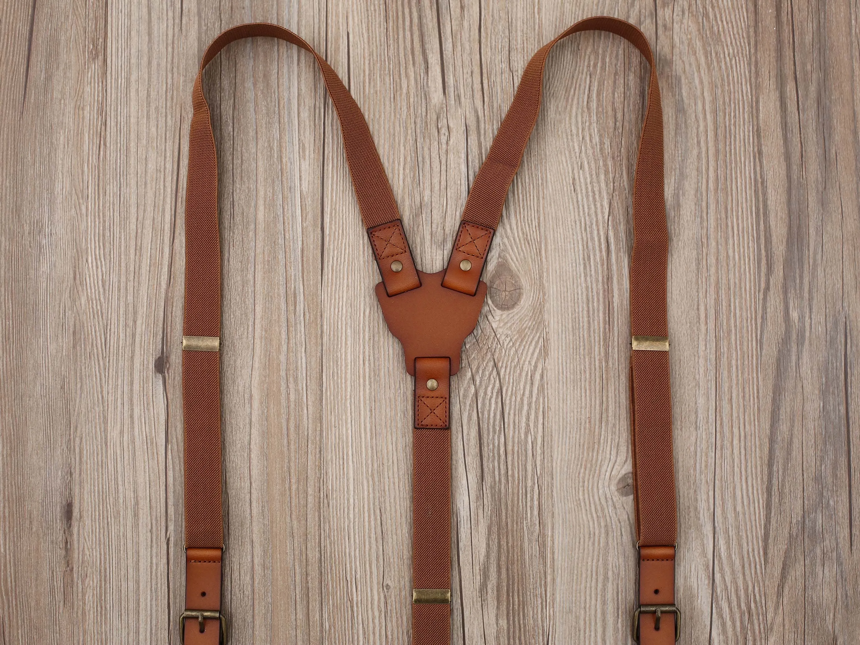 Groomsmen Gifts Personalized Natural Leather Suspenders Groomsmen Suspenders Wedding Suspenders Best Man Gift