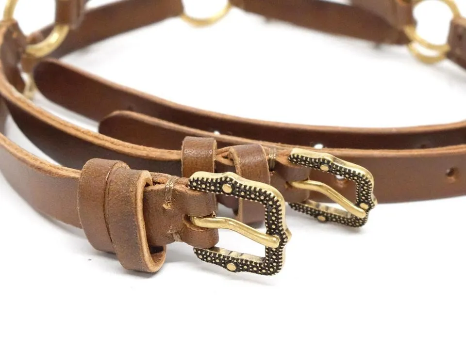 Gucci Brown x Gold Tiger Feline Head Choker 240252