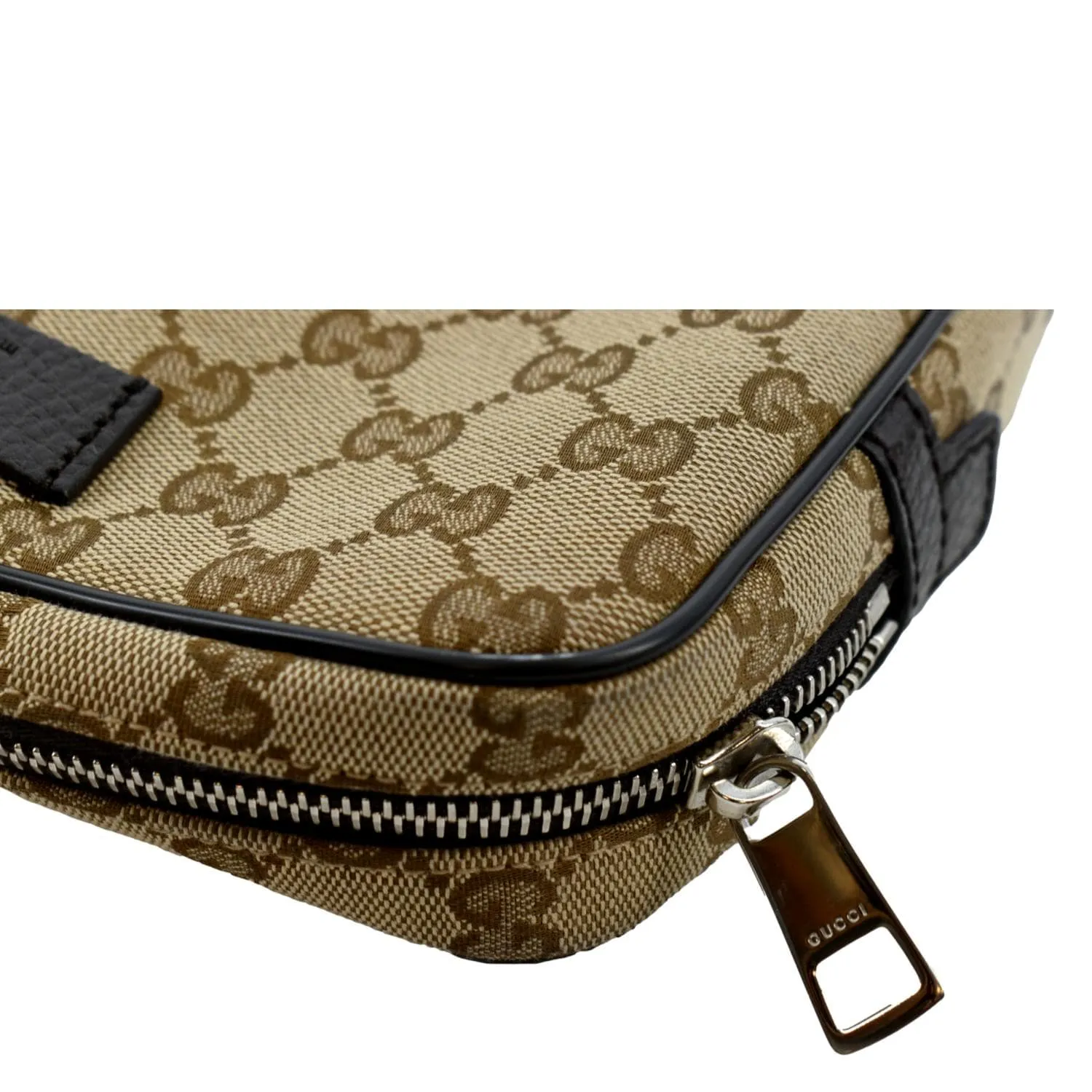 GUCCI GG Monogram Canvas Belt Bag Beige 449174