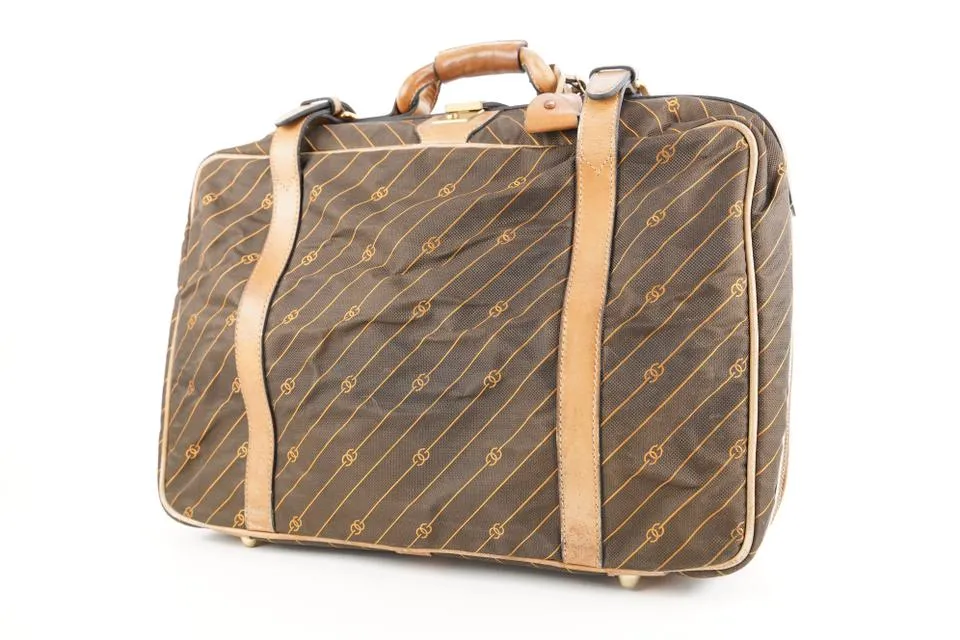 Gucci Monogram GG Stripe Luggage Suitcase 260ggs216