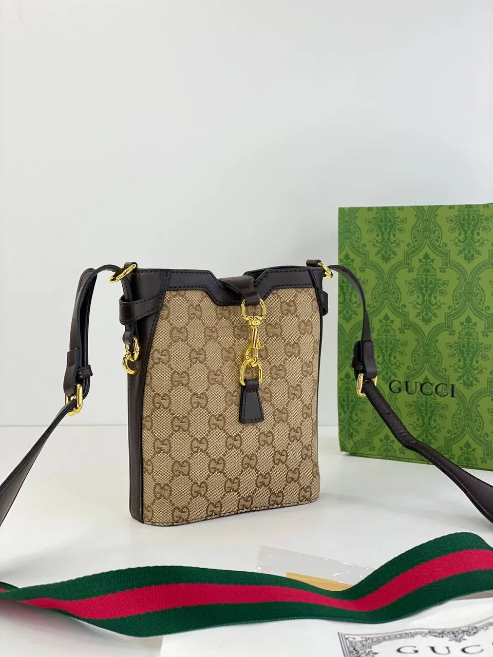 Gucci Ophidia GG Supreme Bucket Bag