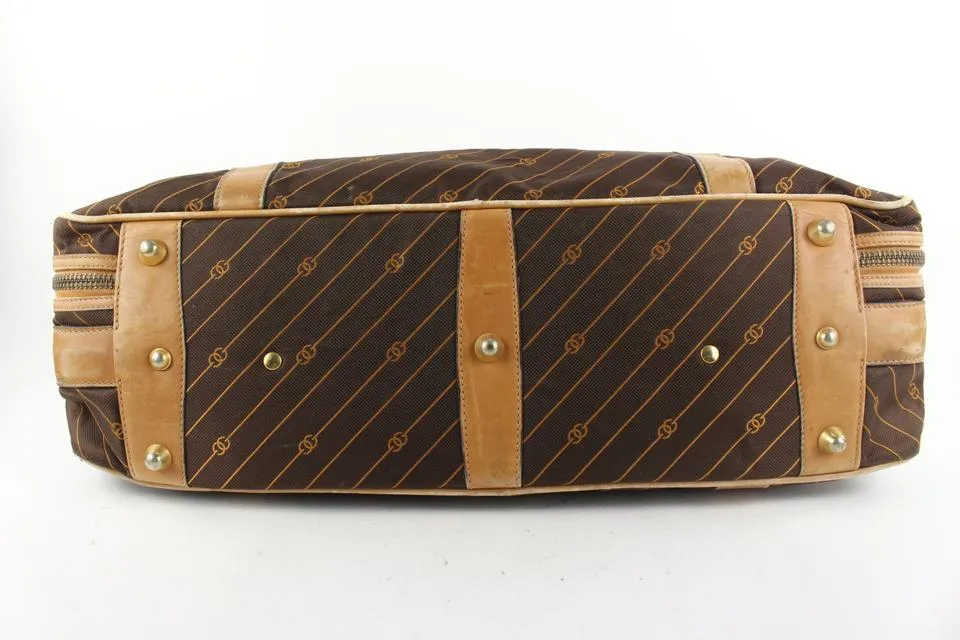 Gucci Rare Large Monogram Vintage Suitcase Luggage 24ggs721