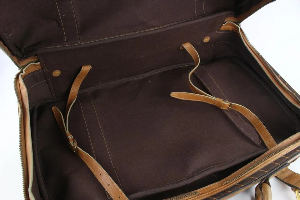 Gucci Rare Large Monogram Vintage Suitcase Luggage 24ggs721