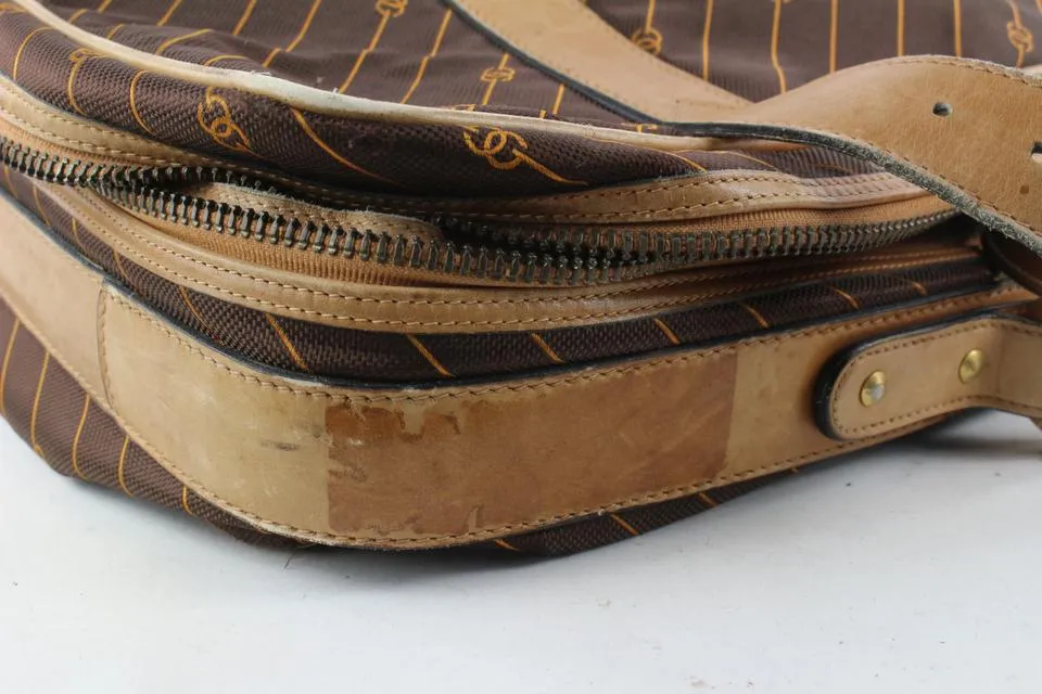 Gucci Rare Large Monogram Vintage Suitcase Luggage 24ggs721