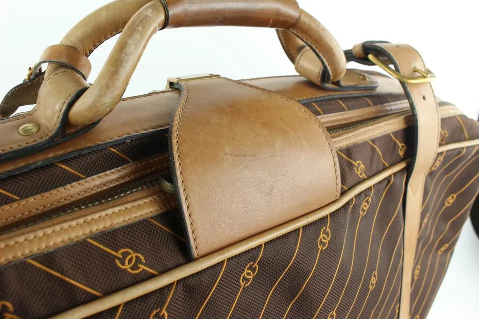 Gucci Rare Large Monogram Vintage Suitcase Luggage 24ggs721