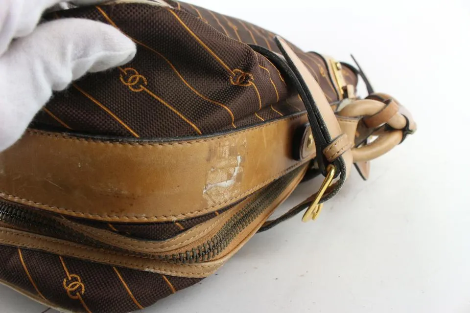 Gucci Rare Large Monogram Vintage Suitcase Luggage 24ggs721