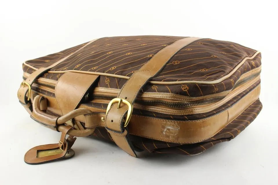 Gucci Rare Large Monogram Vintage Suitcase Luggage 24ggs721