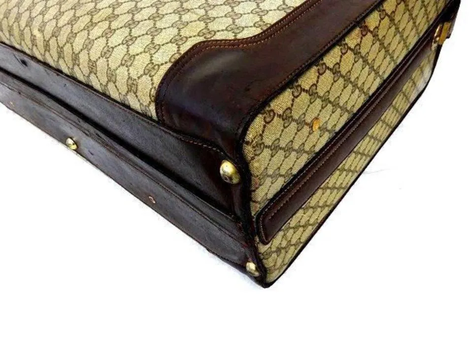 Gucci XL Supreme GG Monogram Trunk Suitcase Luggage Steamer 240691
