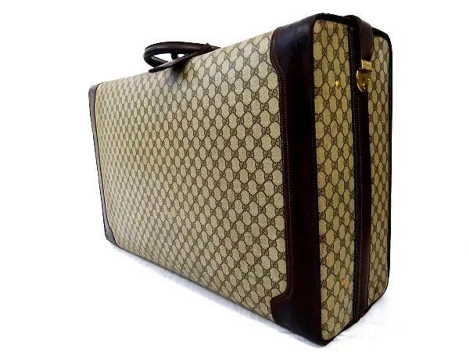 Gucci XL Supreme GG Monogram Trunk Suitcase Luggage Steamer 240691