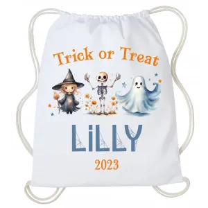 Halloween drawstring trick or treat bag
