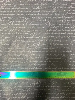 Handwriting Grey - Faux Leather