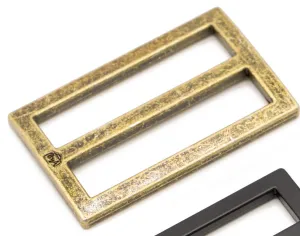 Hardware 1.5" Widemouth Sliders--Antique Brass