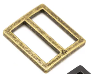 Hardware 1" Widemouth Sliders--Antique Brass