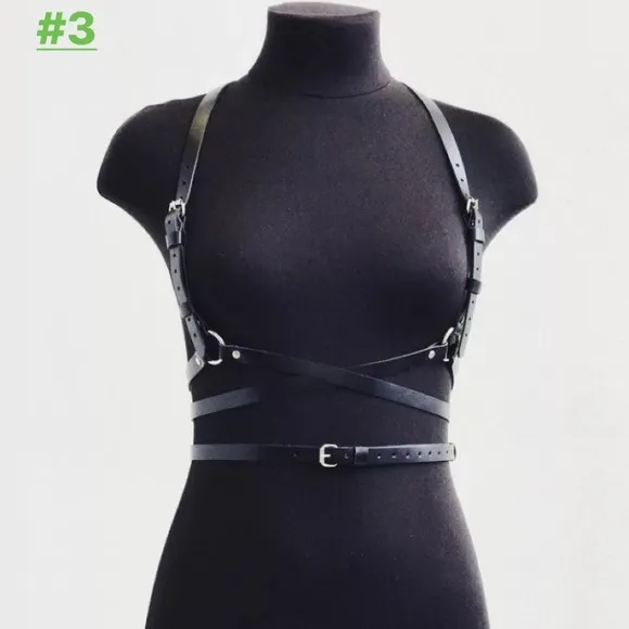 Harness Suspender Women Men Leather Belt Straps