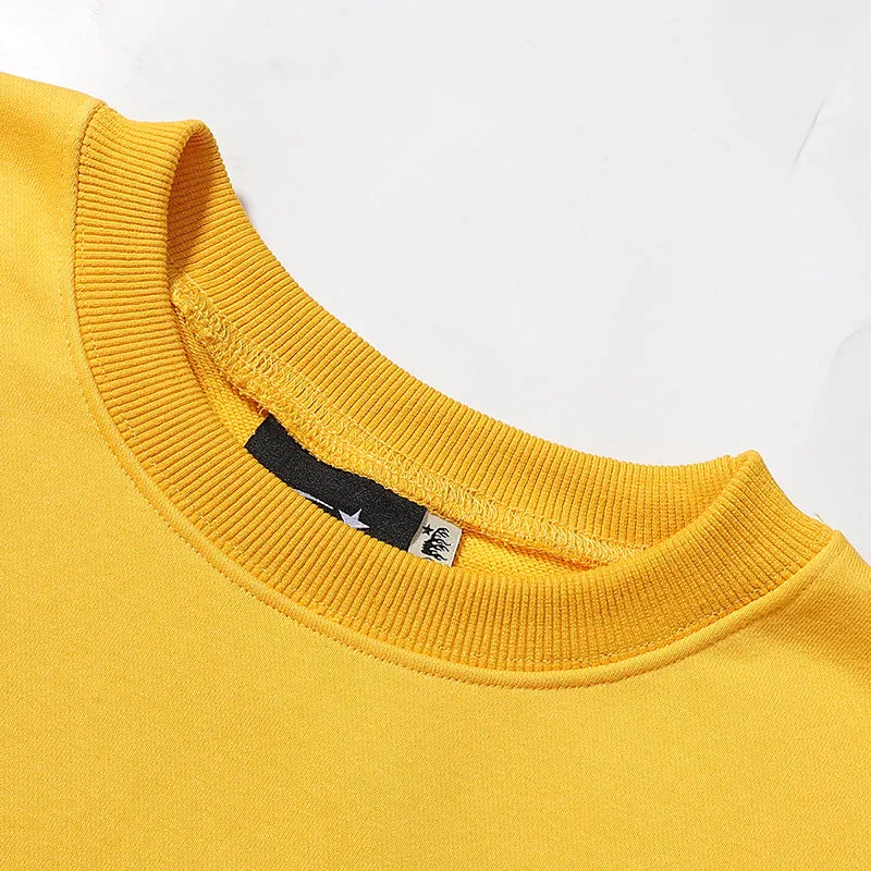 Hellstar Studios Sports Crewneck Sweatshirt Yellow