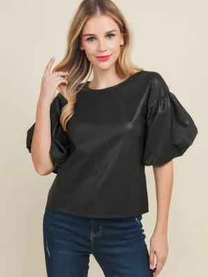 Here to Charm Top: Black