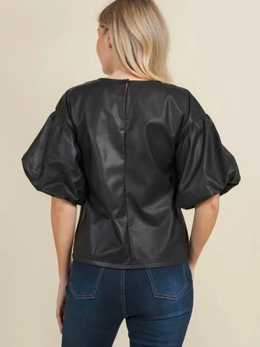 Here to Charm Top: Black