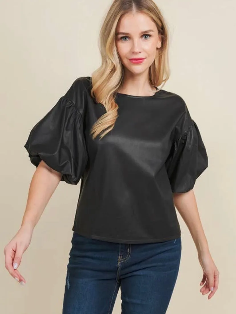 Here to Charm Top: Black
