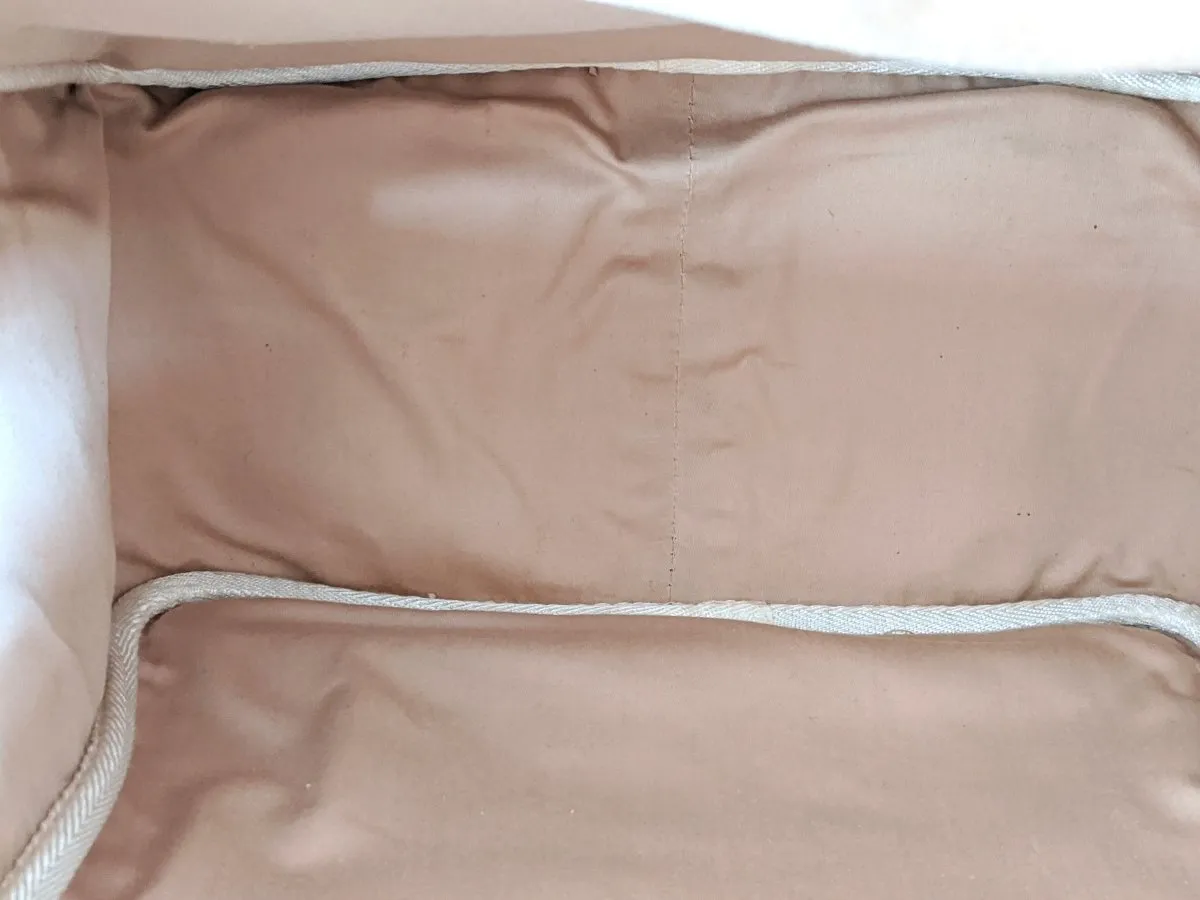 Hermes 1997 Natural Canvas and Leather VICTORIA CROSSBODY Travel Week-end Train Bag Superb condition in Dustbag!