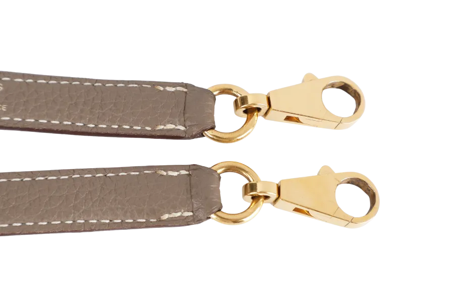 HERMES KELLY 28 RETOURNE ETOUPE TOGO GOLD HARDWARE STAMP X (2016) WITH DUST COVER, KEYS, LOCK STRAPS AND ORGANISER
