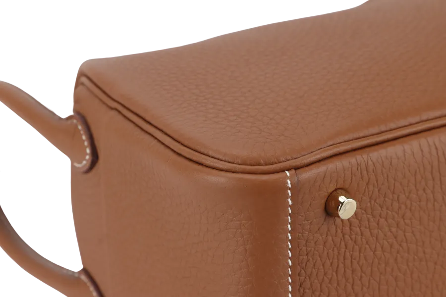HERMES MINI LINDY STAMP B (YEAR 2024) GOLD CLEMENCE GOLD HARDWARE WITH DUST COVER