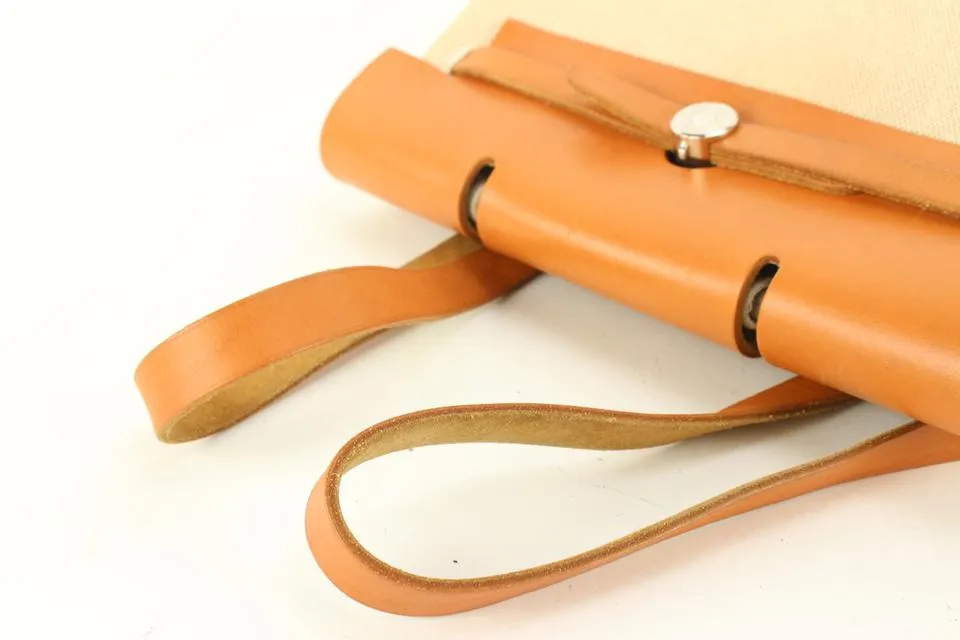 Hermès Beige Sac a Dos Herbag 2-in-1 53h429s