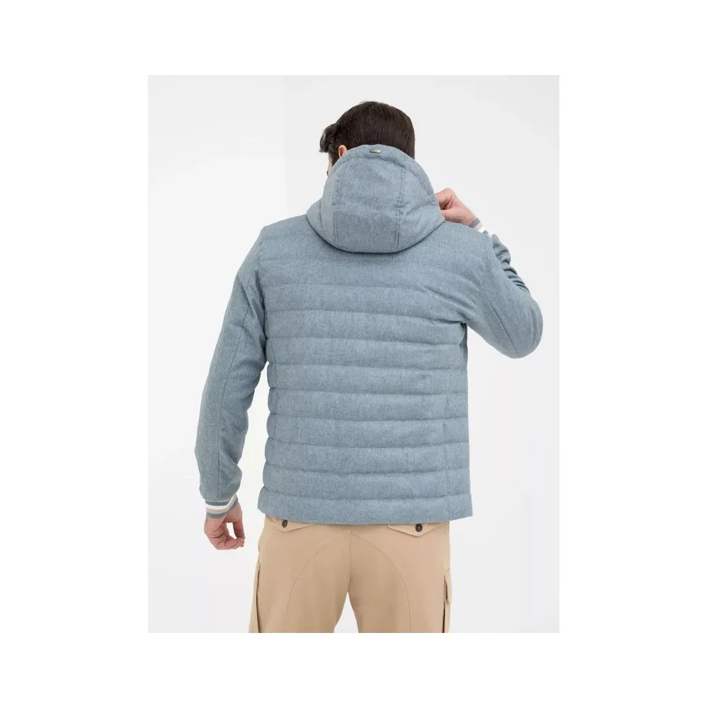 Herno Blue Silk Jacket