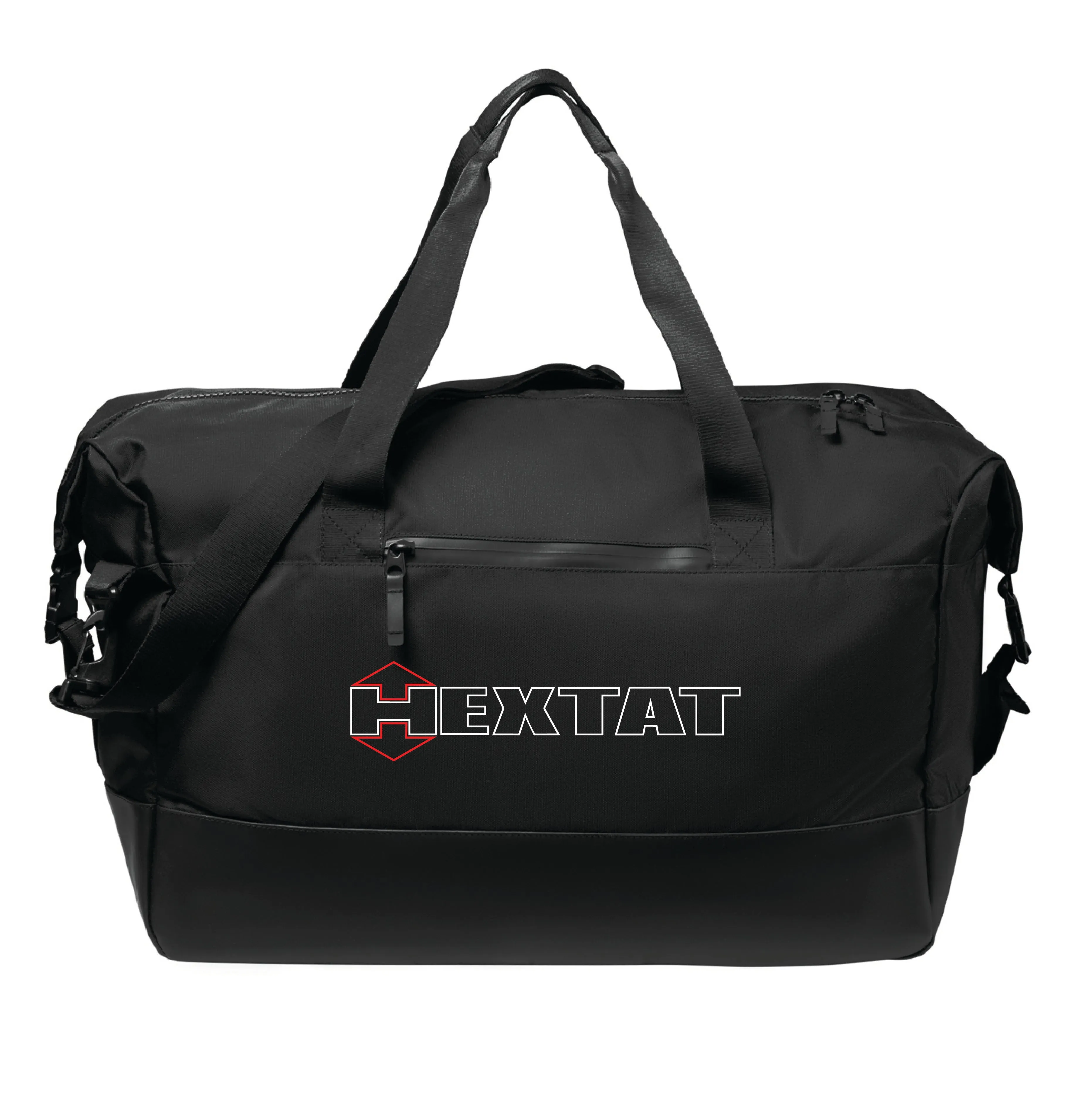 Hextat Black Embroidered Duffle Bag *Missing Strap*