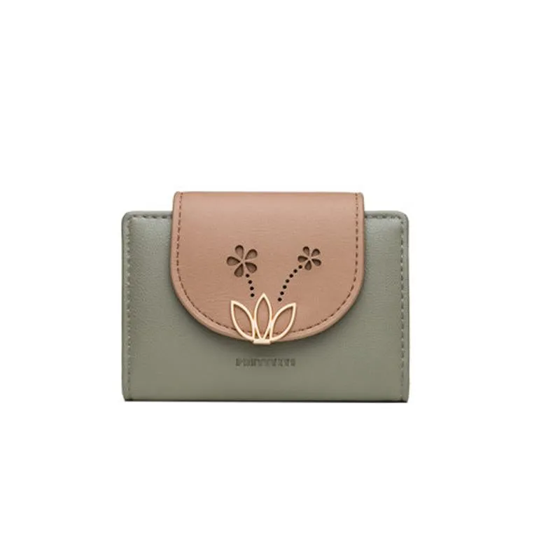 Hollow Flower Buckle Card Holder